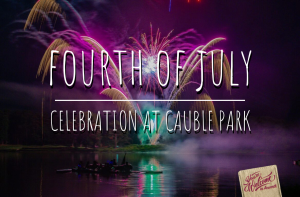 Image Fireworks Over Lake Acworth Cauble Park Fourth of July Celebration