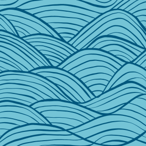 Abstract pattern of overlapping blue wavy lines, creating a repetitive design that resembles stylized waves or hills—inviting you to experience the charm of Welcome to Acworth Georgia.